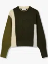 Studio Tomboy Colour-block Cardigan In 绿色