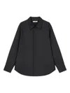 Studio Tomboy Concealed-button Shirt In Black