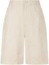 Studio Tomboy Contrast-stitching Shorts In Neutrals