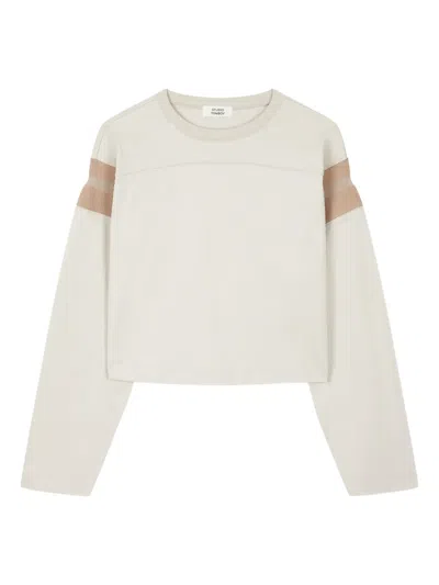 Studio Tomboy Contrasting-stripe Long-sleeved Top In Neutrals