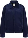 Studio Tomboy Corduroy Bomber Jacket In Blue