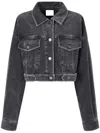Studio Tomboy Corduroy Cropped Jacket In Grey