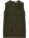 Studio Tomboy Corduroy Dress In 绿色