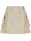 Studio Tomboy Corduroy Mini-skirt In Neutrals