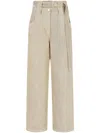 Studio Tomboy Corduroy Press-creased Trousers In Neutrals