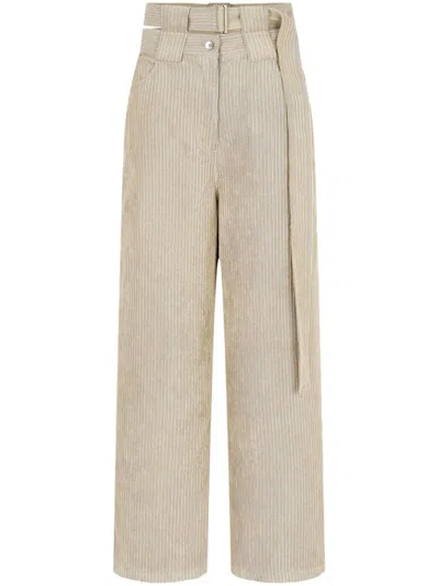 STUDIO TOMBOY CORDUROY PRESS-CREASED TROUSERS