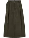 Studio Tomboy Corduroy Skirt In 绿色