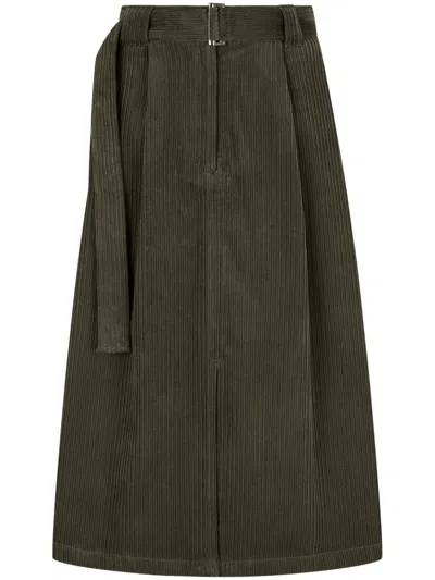 Studio Tomboy Corduroy Skirt In 绿色