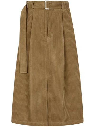 Studio Tomboy Corduroy Skirt In Brown