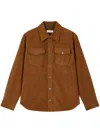 Studio Tomboy Corduroy Two-pocket Shirt In 褐色