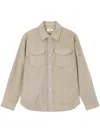 Studio Tomboy Corduroy Two-pocket Shirt In Neutrals