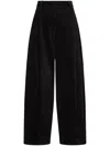 Studio Tomboy Corduroy Wide-leg Trousers In Black