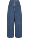 Studio Tomboy Corduroy Wide-leg Trousers In Blue