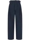 Studio Tomboy Cotton Chino Trousers In Blue