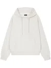Studio Tomboy Zip-up Cotton Hoodie In White