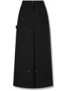Studio Tomboy Cotton Seam-detail Maxi Skirt In Black