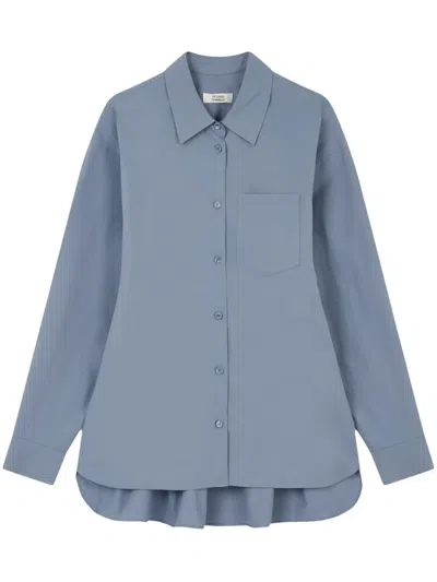Studio Tomboy Cotton Shirt In Blue