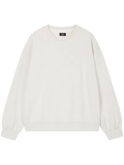Studio Tomboy Cotton Sweatshirt In White