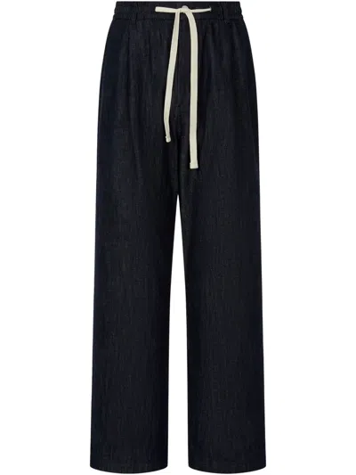 Studio Tomboy Cotton Trousers In Blue