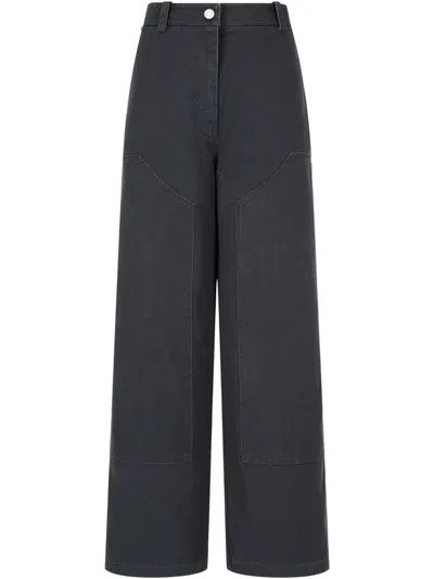 Studio Tomboy Cotton Trousers In Grey