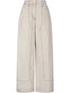 Studio Tomboy Cotton Trousers In Neutrals