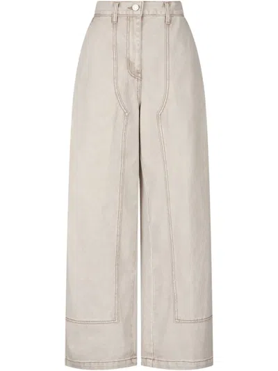 Studio Tomboy Cotton Trousers In Neutrals