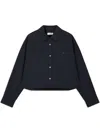 Studio Tomboy Cropped Shirt In Blau