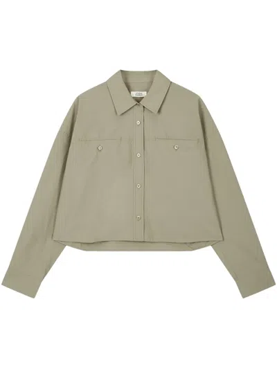 Studio Tomboy Cropped Shirt In Nude