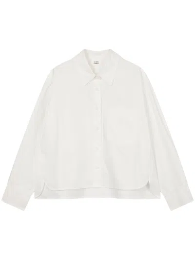 Studio Tomboy Cropped Shirt In White