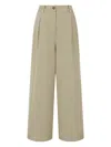 Studio Tomboy Dart-detail Wide-leg Trousers In Neutrals