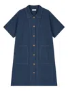 Studio Tomboy Denim Button-up Midi Dress