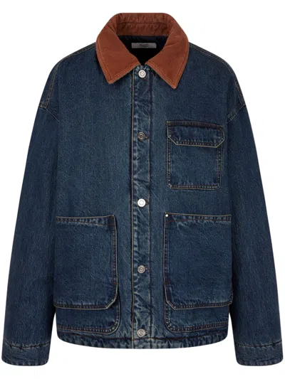 Studio Tomboy Denim Down Jacket In 蓝色