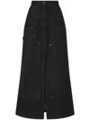 Studio Tomboy Denim Maxi Skirt In Black