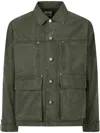 Studio Tomboy Denim Shirt Jacket In Green