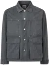 Studio Tomboy Denim Shirt Jacket In Grey