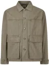 Studio Tomboy Denim Shirt Jacket In Neutrals