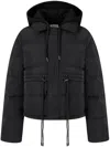 Studio Tomboy Detachable-drawstring Hood Down Jacket In 黑色