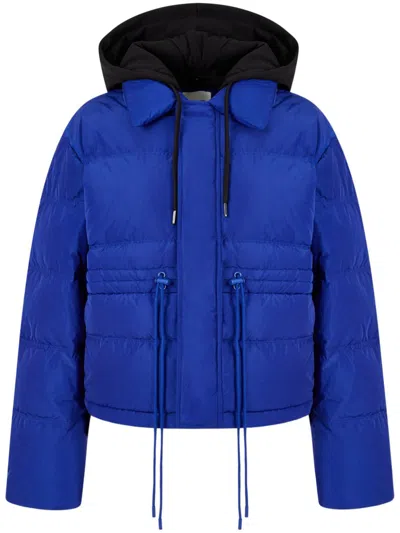 Studio Tomboy Detachable-drawstring Hood Down Jacket In 蓝色