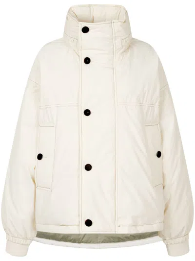 Studio Tomboy Detachable-hood Down Jacket In 白色