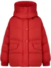 Studio Tomboy Detachable-hood Down Jacket In 红色