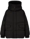 Studio Tomboy Detachable-hood Down Jacket In 黑色