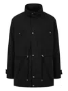 Studio Tomboy Detachable-hood Drawstring Jacket In Black