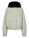Studio Tomboy Detachable-hood Flap-pocket Jacket In White