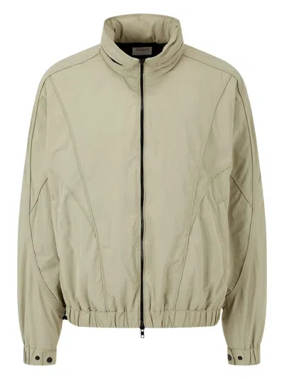 Studio Tomboy Detachable-hood Jacket In Green