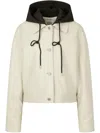 Studio Tomboy Detachable-hood Jacket In White