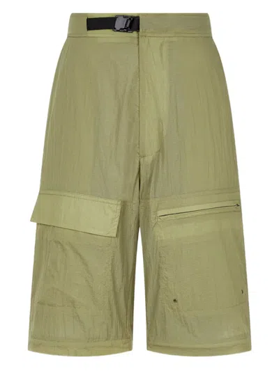 Studio Tomboy Detachable-panel Cargo Trousers In Green