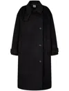 Studio Tomboy Double-breasted Coat In Black