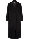 Studio Tomboy Double-breasted Coat In Black