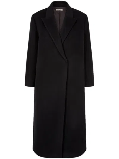 Studio Tomboy Double-breasted Coat In Black