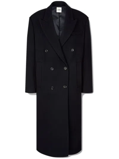 Studio Tomboy Double-breasted Coat In Blue